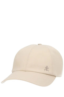 Beige premia­ta men’s baseball hat featuring a subtle embroidered logo on the front for casual wear