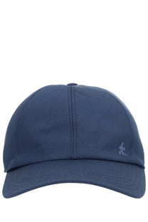 Navy blue Premiata men’s baseball hat featuring a subtle embroidered logo on the side for casual wear