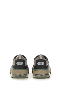 Premiata men’s drake sneaker in black and beige with a translucent air cushion sole for comfortable wear