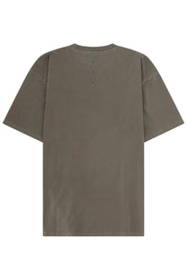 Premiata men’s olive green oversized cotton t-shirt with crew neck and subtle stitching details