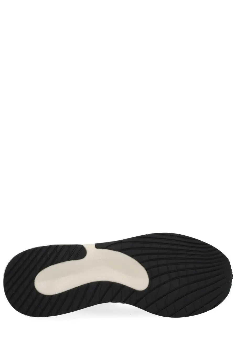 Premiata men’s sneaker Moerun blue black and cream-colored athletic shoe sole with textured rubber outsole and contoured midsole design