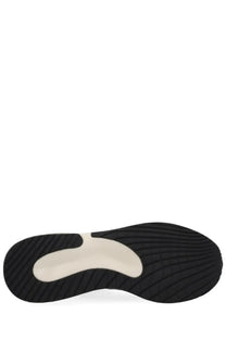 Premiata men’s sneaker moerun blue sole showing black and cream textured rubber outsole with contoured midsole design