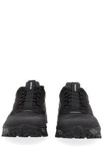 Premiata men’s snerker denvin black sneakers with matte finish and textured rubber soles for casual wear