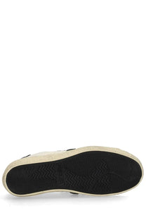Premiata women’s sneaker stevend white with black rubber sole wavy tread beige sidewall vetements embossed white