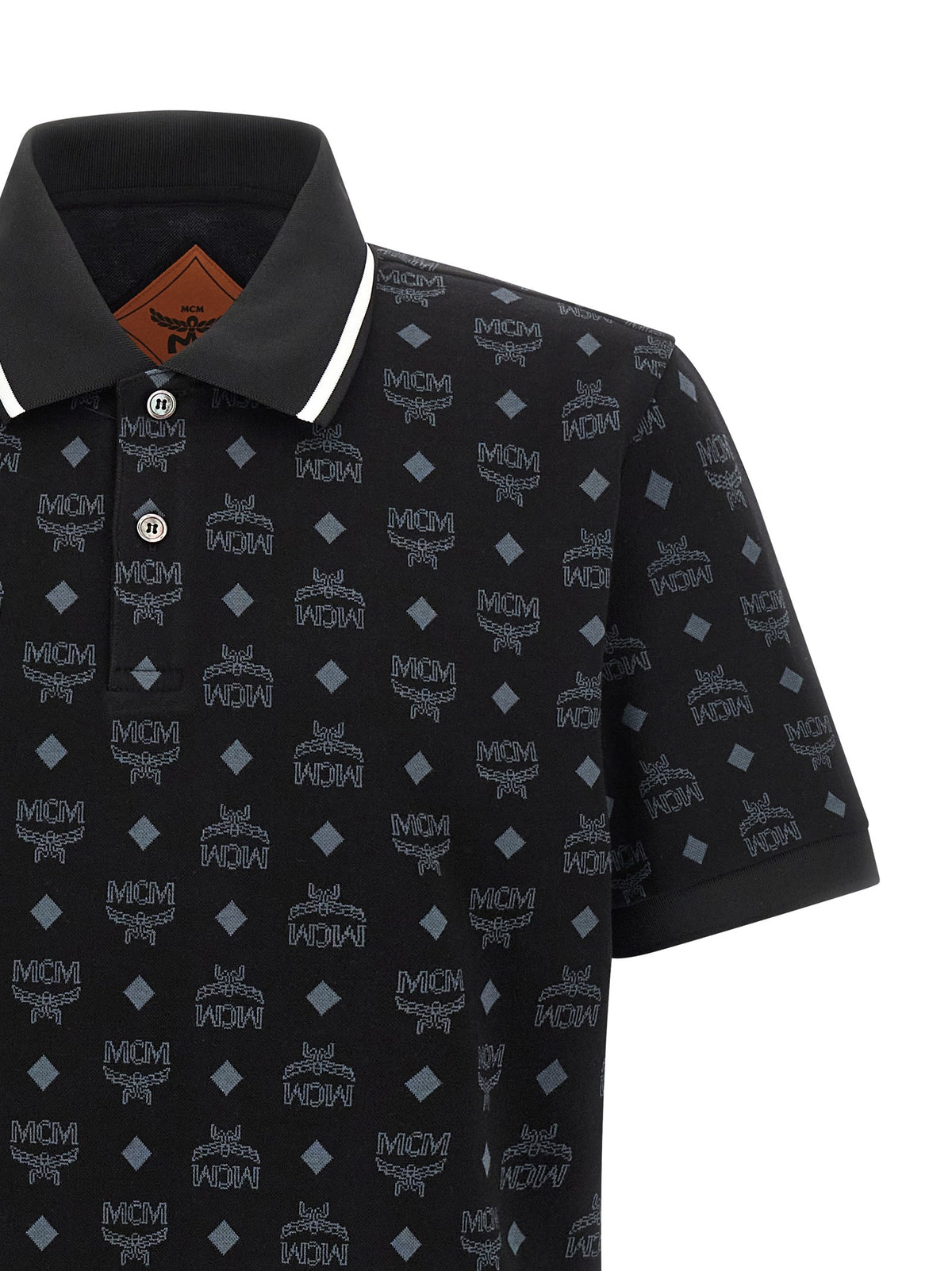 MCM Press Polo Shirt Black