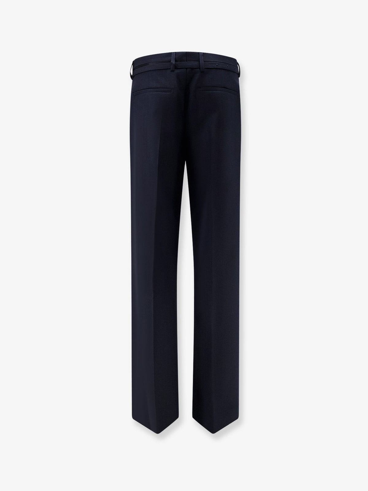 Dries Van Noten Women's Presta Wool Trousers Blue