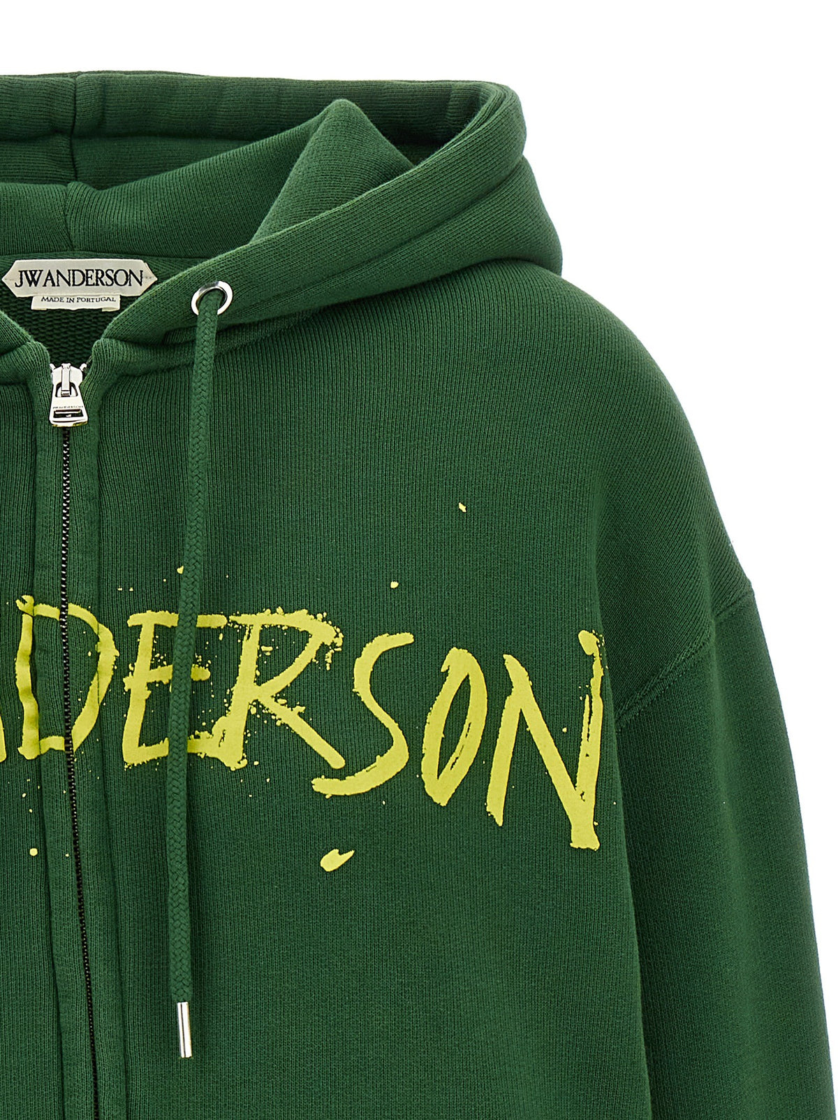 JW Anderson Printed Hoodie Green