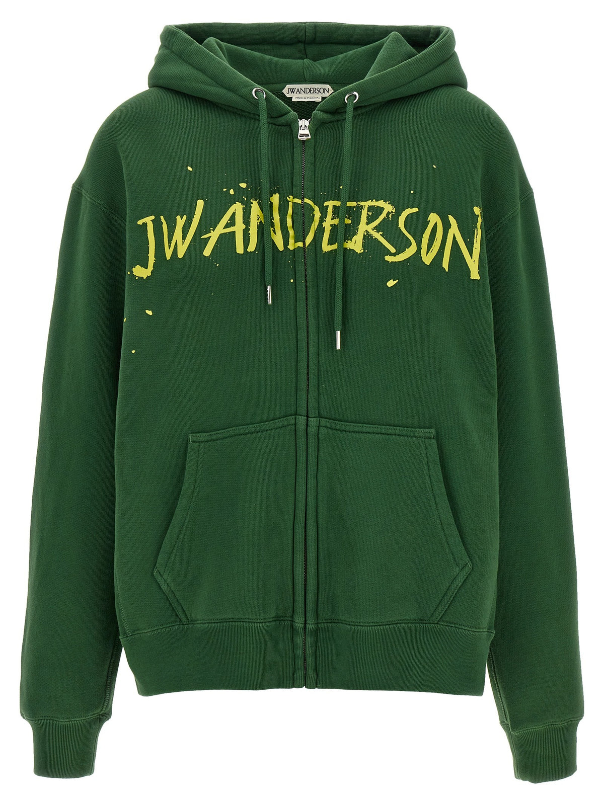JW Anderson Printed Hoodie Green