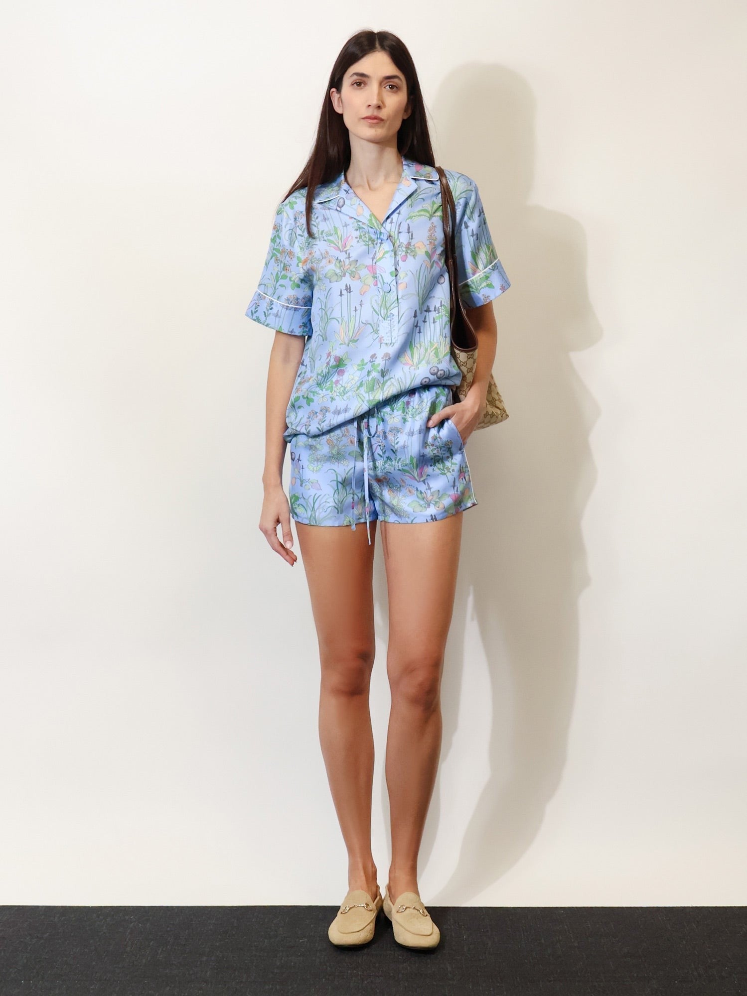 Gucci Women's Silk Blouse Blue