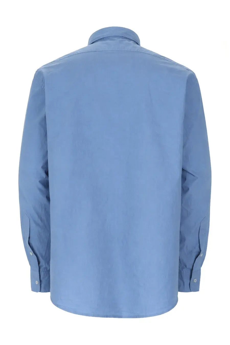 No Problemo men’s light blue long-sleeved dress shirt with classic collar and buttoned cuffs in cotton blend