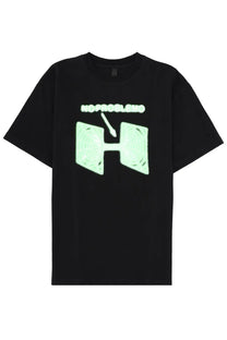 No problemo men’s black short-sleeved t-shirt with glowing mint-green no-problem graphic on front