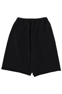 No Problemo men’s black loose-fitting shorts with elastic waistband and frayed hem for casual wear
