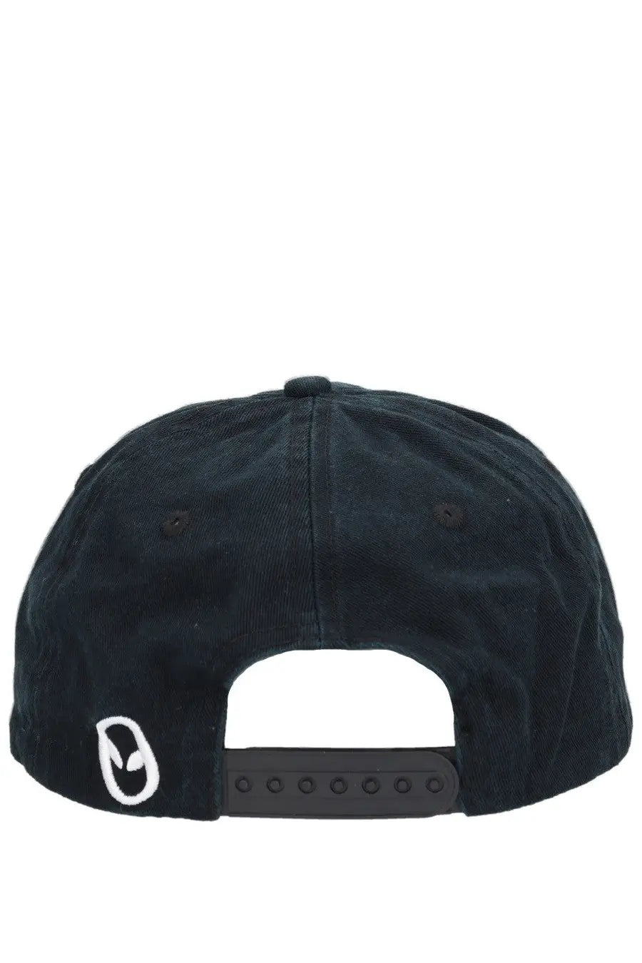 Black corduroy No Problemo unisex baseball cap with white embroidered logo on left side and black adjustable strap