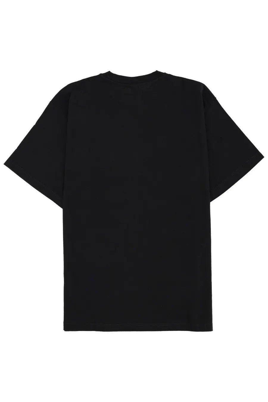 Black oversized no problemo unisex shirt with relaxed fit and short sleeves made from soft cotton