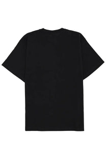 Black oversized no problemo unisex shirt with relaxed fit and short sleeves made from soft cotton