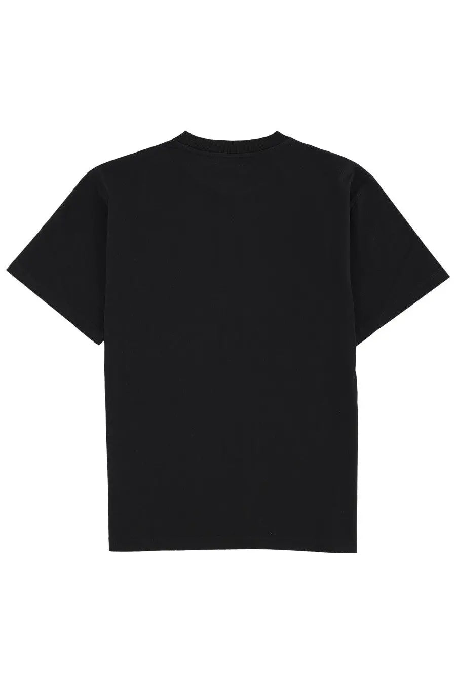 Black short-sleeved crew neck no problemo unisex shirt made of soft cotton for casual wear