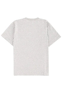 A heather gray no problemo unisex shirt with short sleeves and a classic crew neck made of soft cotton