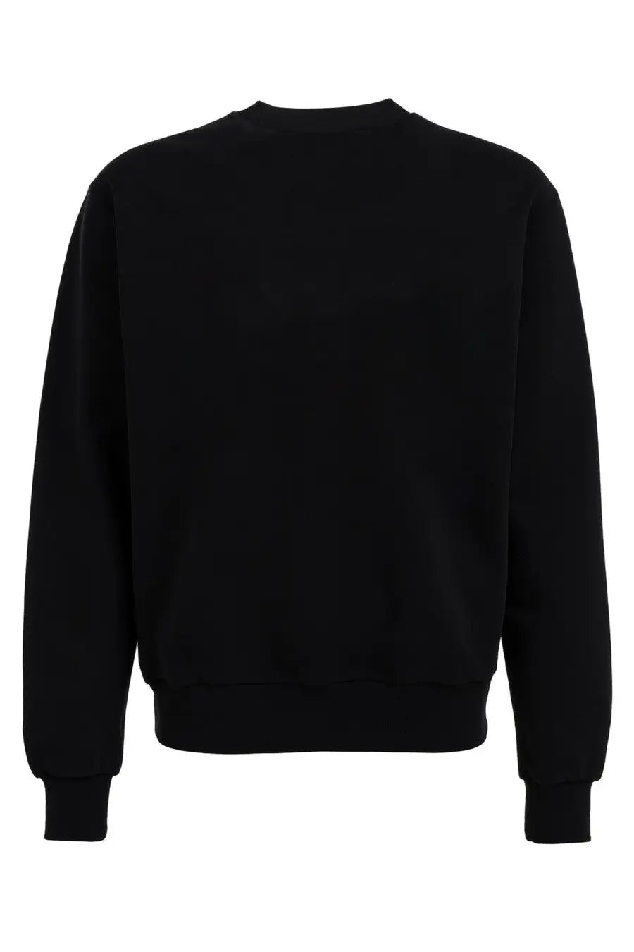Black no problemo unisex crewneck sweatshirt with ribbed cuffs and hem made from soft fabric