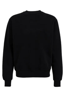 Black no problemo unisex crewneck sweatshirt with ribbed cuffs and hem made from soft fabric