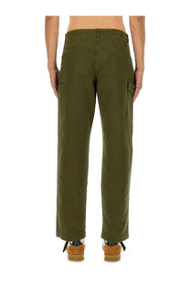 Ps by paul smith men’s olive green cargo pants with multiple pockets and relaxed fit for casual wear