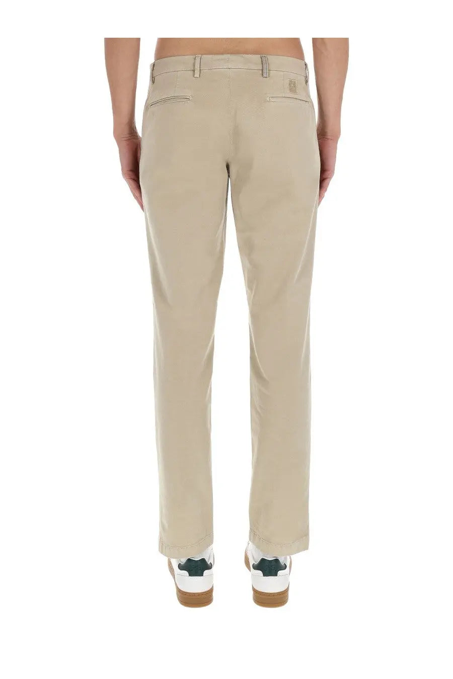 Beige ps by paul smith men’s chino pants with classic straight-leg cut and subtle stitching details