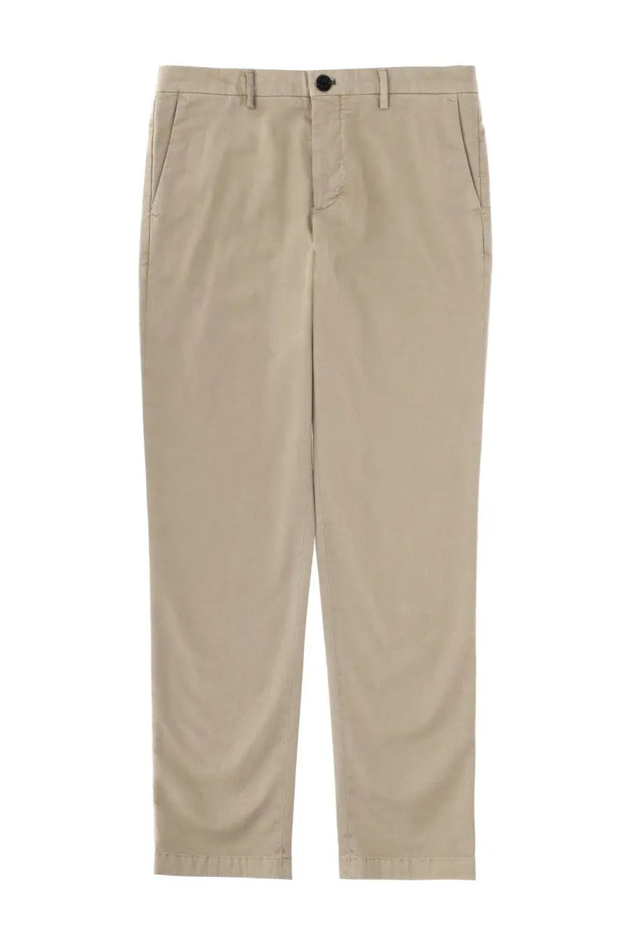 Ps By Paul Smith men’s brown khaki chino pants with classic straight-leg cut and button closure