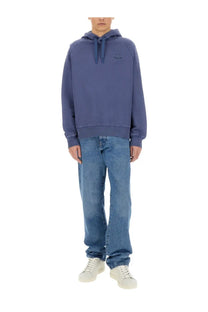 Ps by paul smith men’s happy hoodie in soft muted blue with subtle embroidered smiley face and matching drawstrings