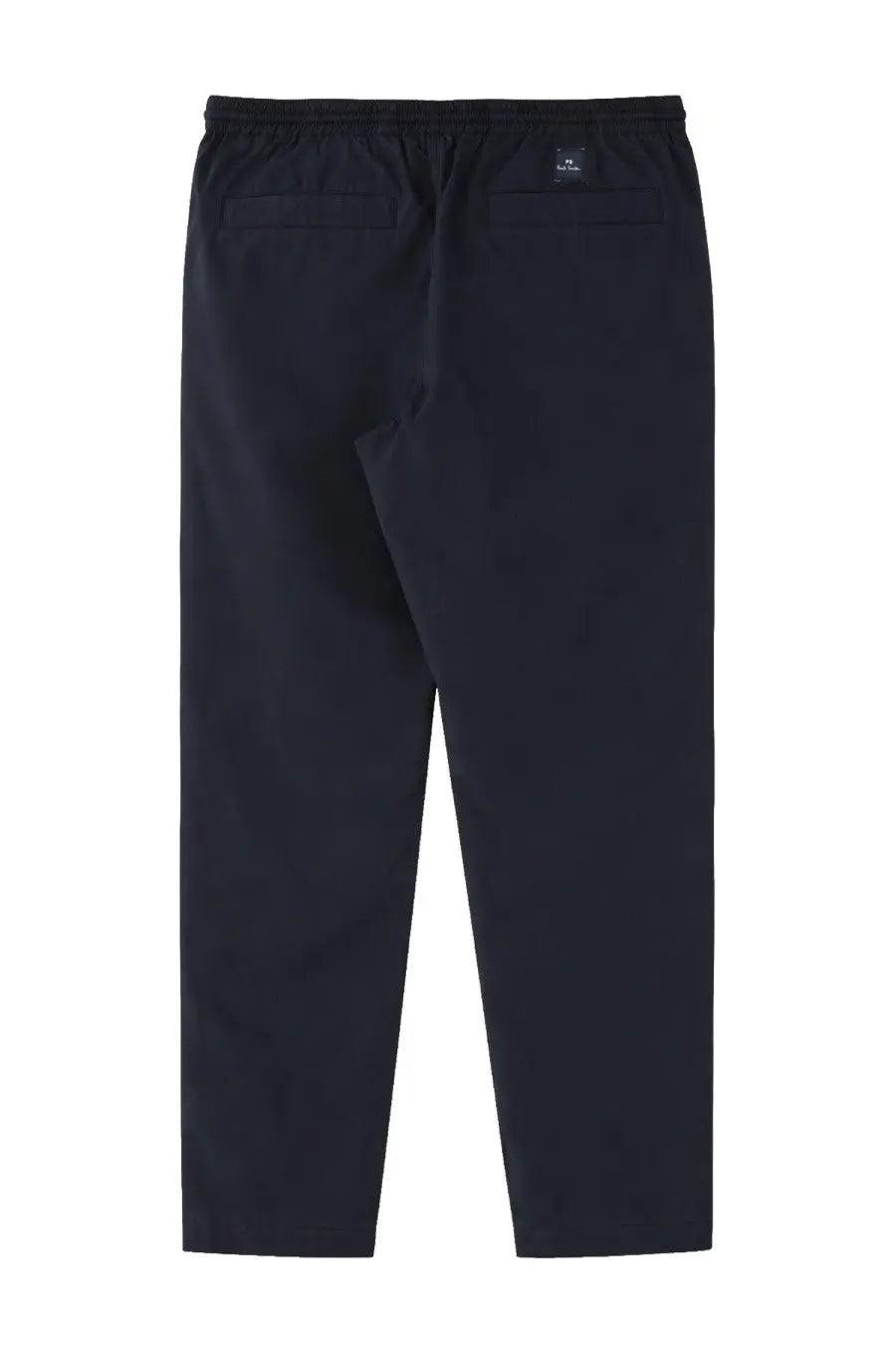 Ps by paul smith men’s black drawstring trousers with sleek straight-leg cut and subtle stitching details