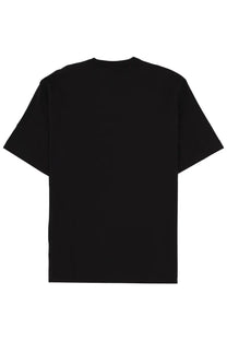 Black short-sleeved crew neck t-shirt by ps by paul smith for men in soft cotton fabric
