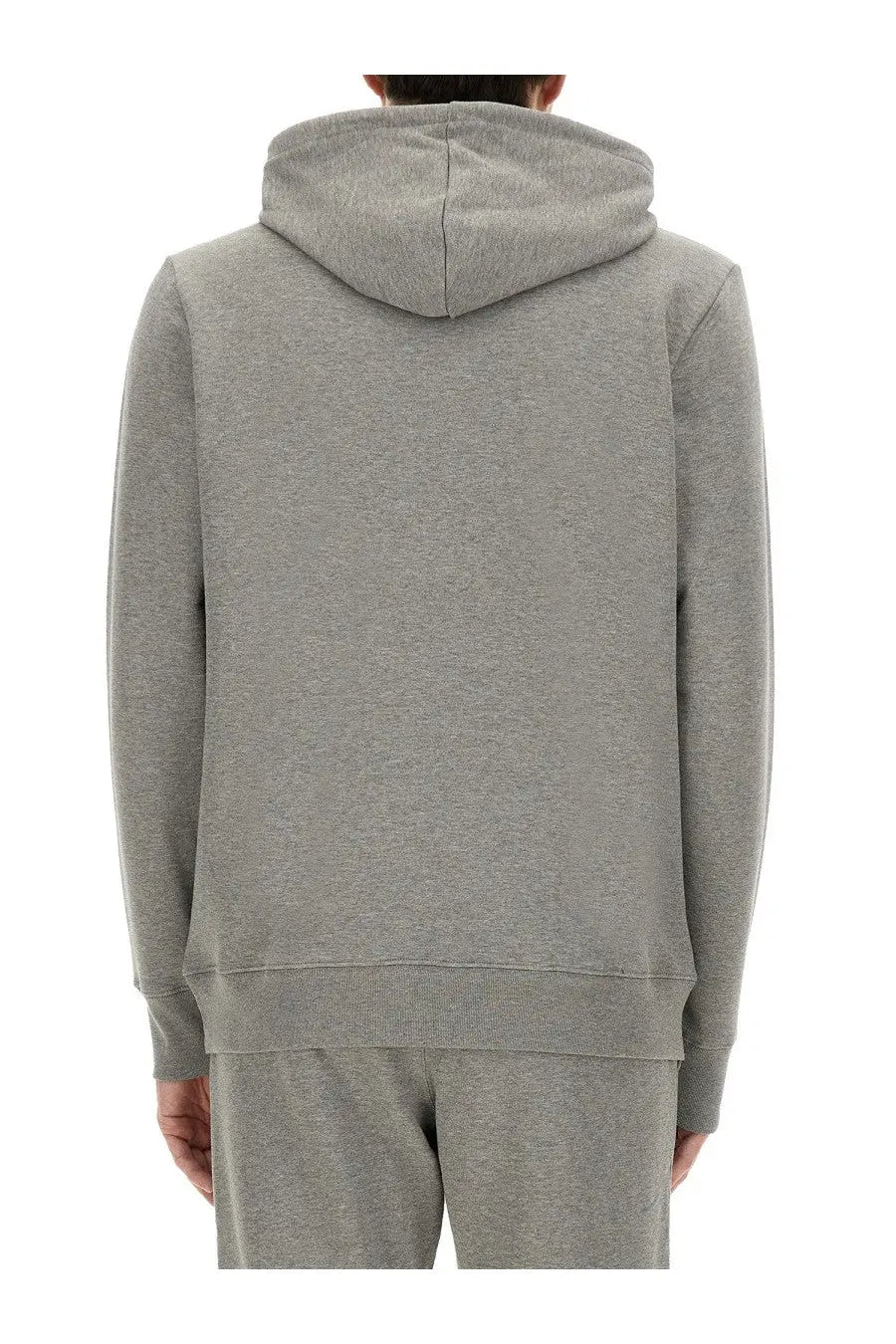 Ps by paul smith men’s sweatshirt in grey heathered cotton with a classic minimalist hoodie design