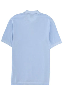 Ps By Paul Smith men’s zebra polo blue short-sleeved light blue shirt with classic collar and stitched hem