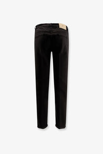 Pt Torino men’s black denim jeans in slim fit with subtle fading at the thighs made from black denim