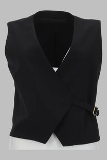 Pt Torino Women's Gilet Angela in Lana Black
