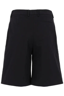 Pt Torino women’s black tailored shorts with a sleek structured design and belt loops for a polished look