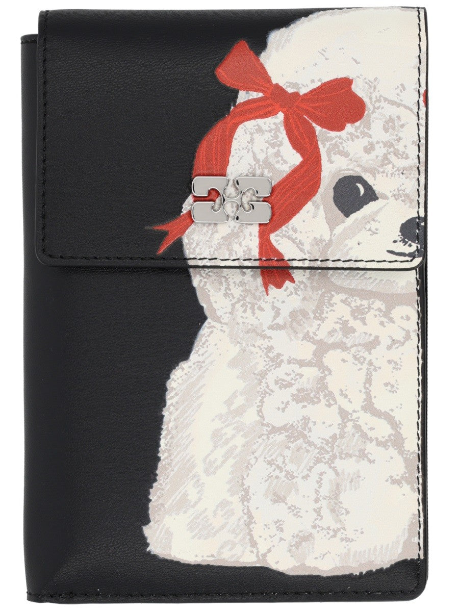 Ganni Women's Puddle Wallet Black