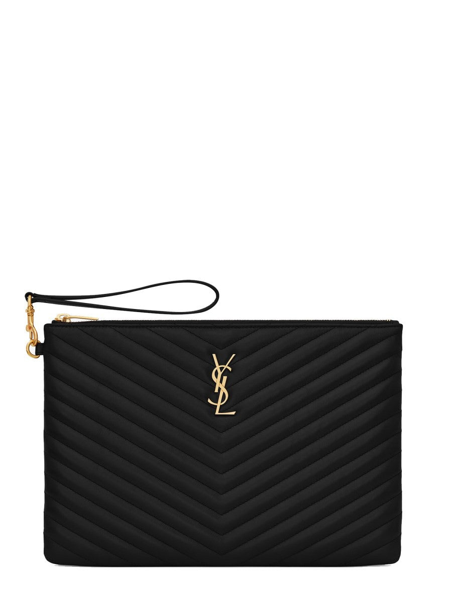 Saint Laurent Women's Puoch per Tablet Cassandre Black