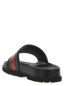 Gucci Pursuit Track Slides Black
