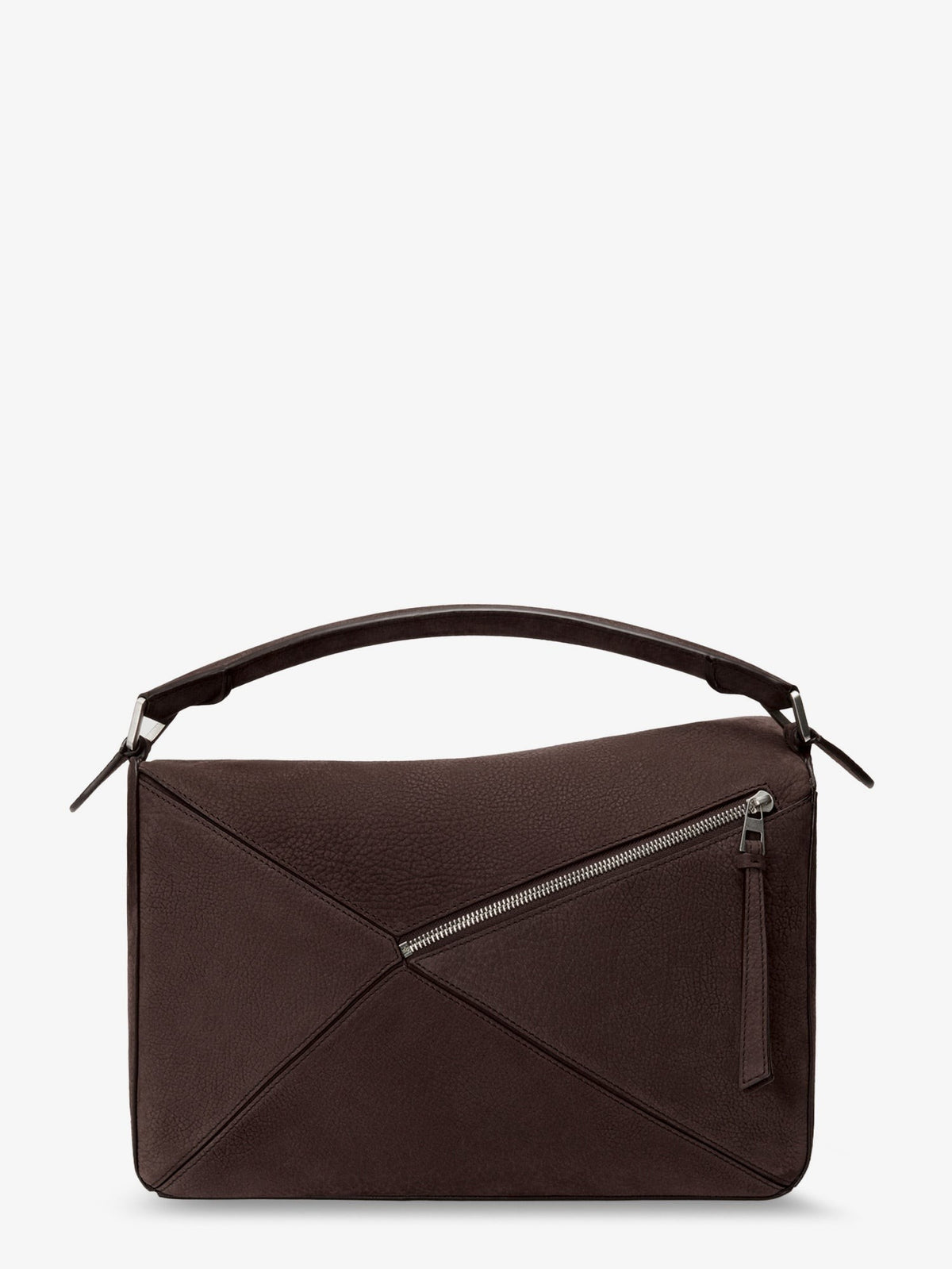 Loewe Men's Puzzle Large Nubuck Bag Brown