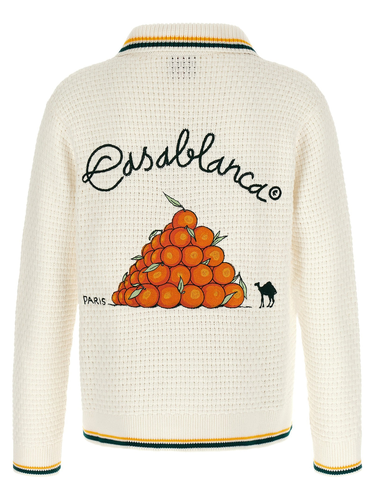 Casablanca Pyramide Doranges Cardigan White