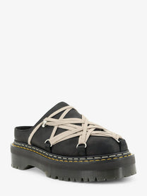 Dr. Martens Men's Quad Megalace® Leather Mule Black