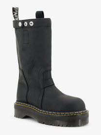 Dr. Martens Men's Quad Pull on Leather Boots Black