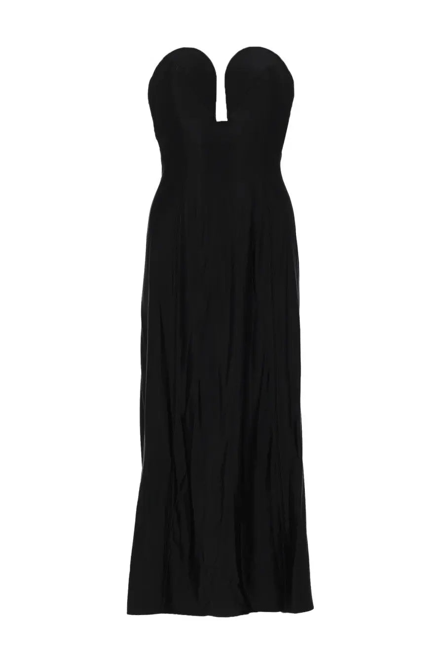 Rabanne Women's Abito Midi Con Bustier Strutturato Forma DI Cuore Black