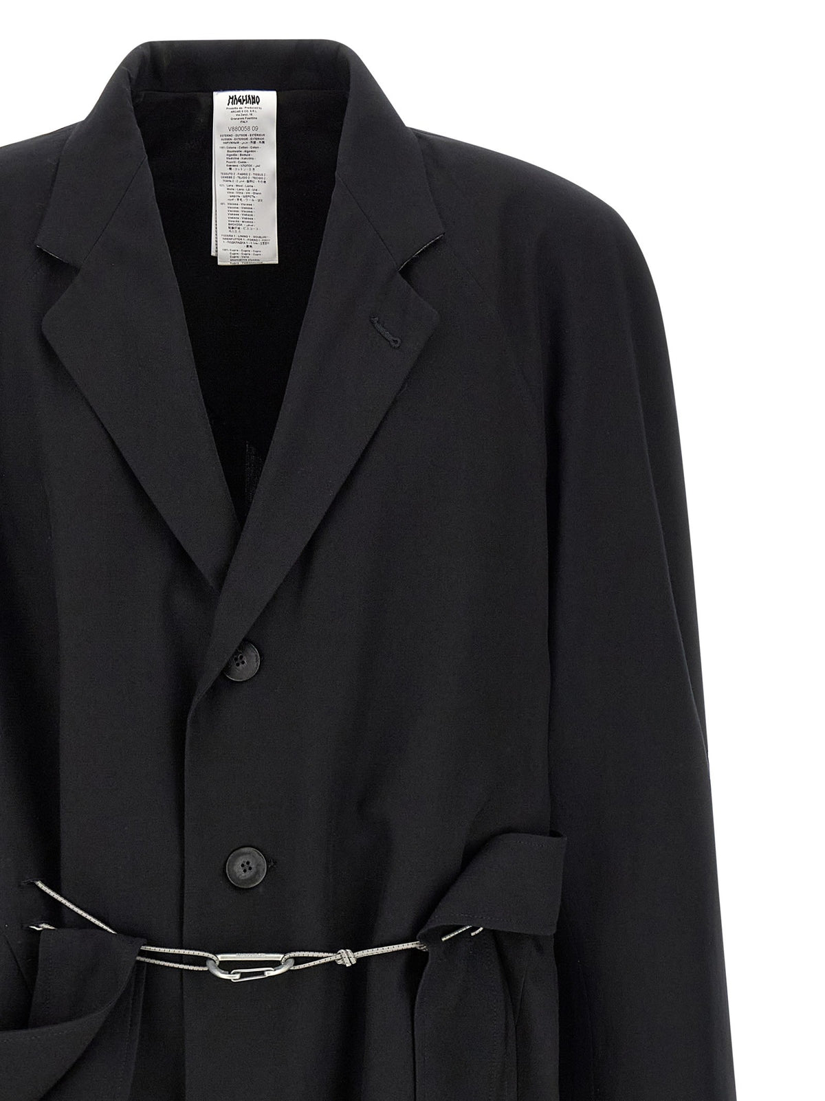 Magliano Raglan Chic Realease Trench Coat Black