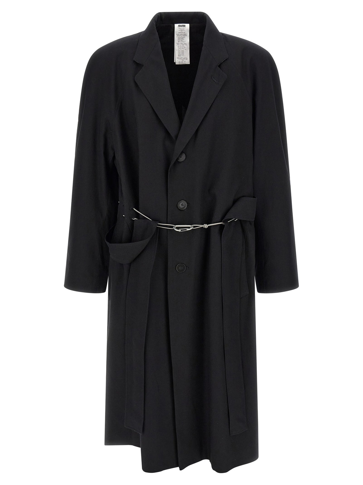 Magliano Raglan Chic Realease Trench Coat Black