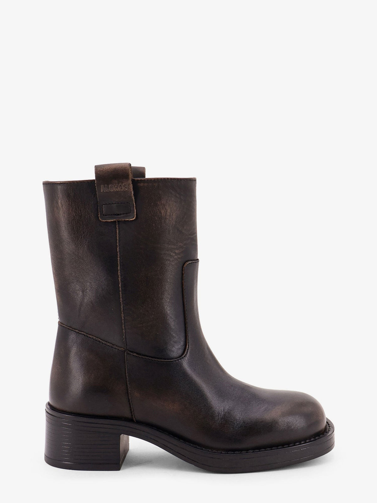 Alohas Women's Rajan Leather Ankle Boots Brown
