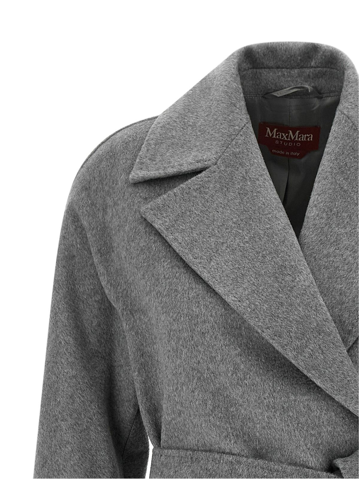 Max Mara Studio Ravenna Coat Grey, view 3