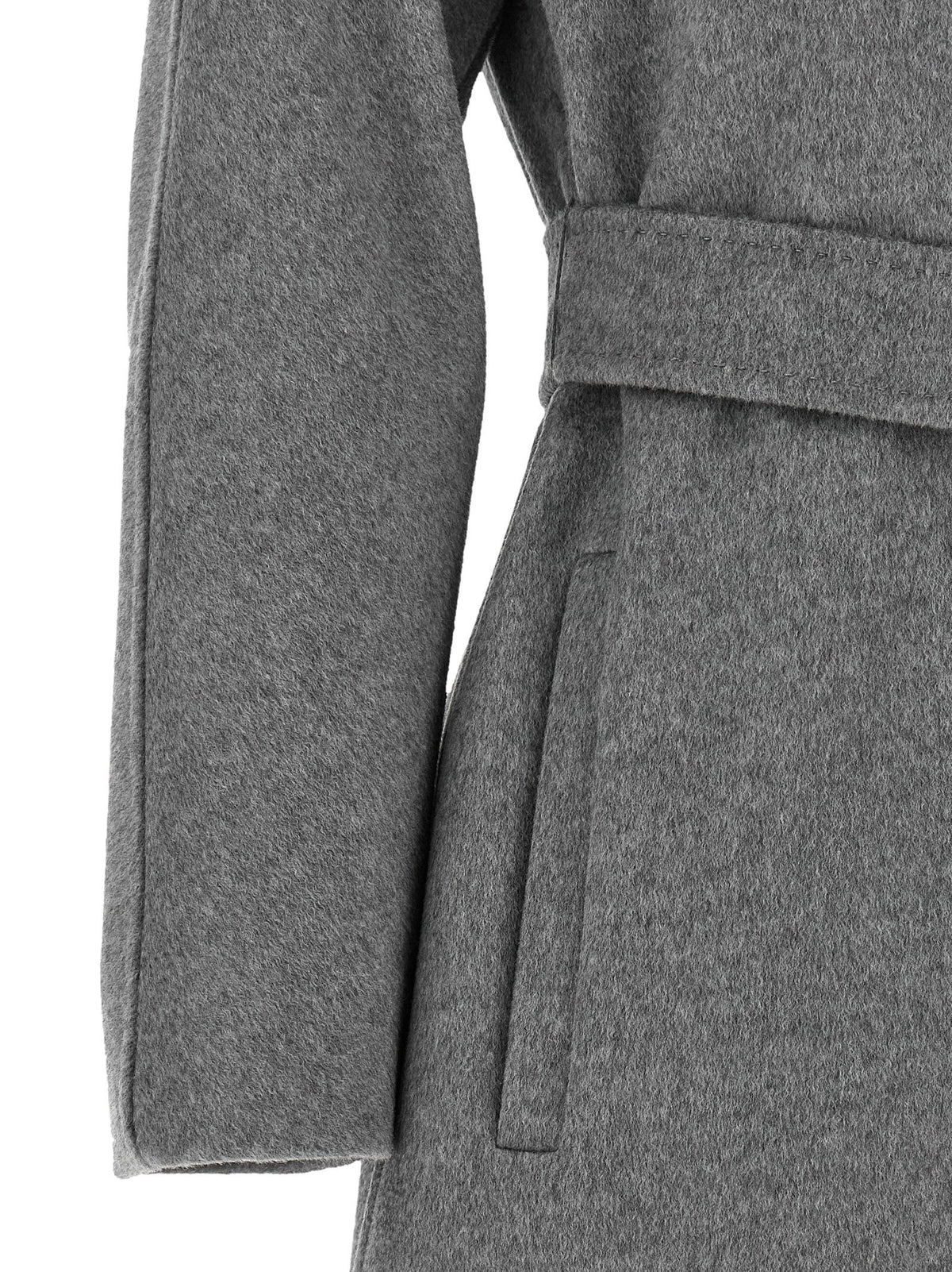 Max Mara Studio Ravenna Coat Grey, view 4