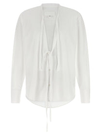 Maison Margiela Raw Cut Hem Shirt White