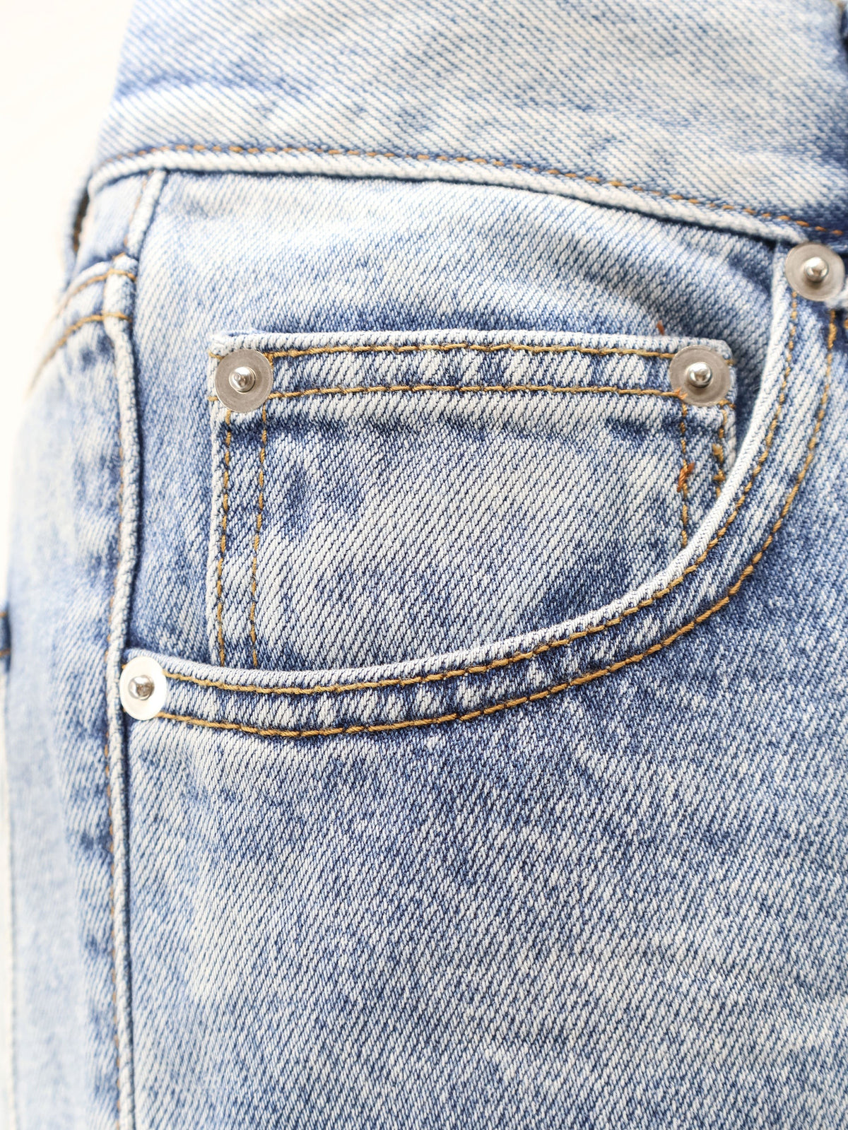 Tonywack Men's Re Cut Flared Cotton Jeans Blue