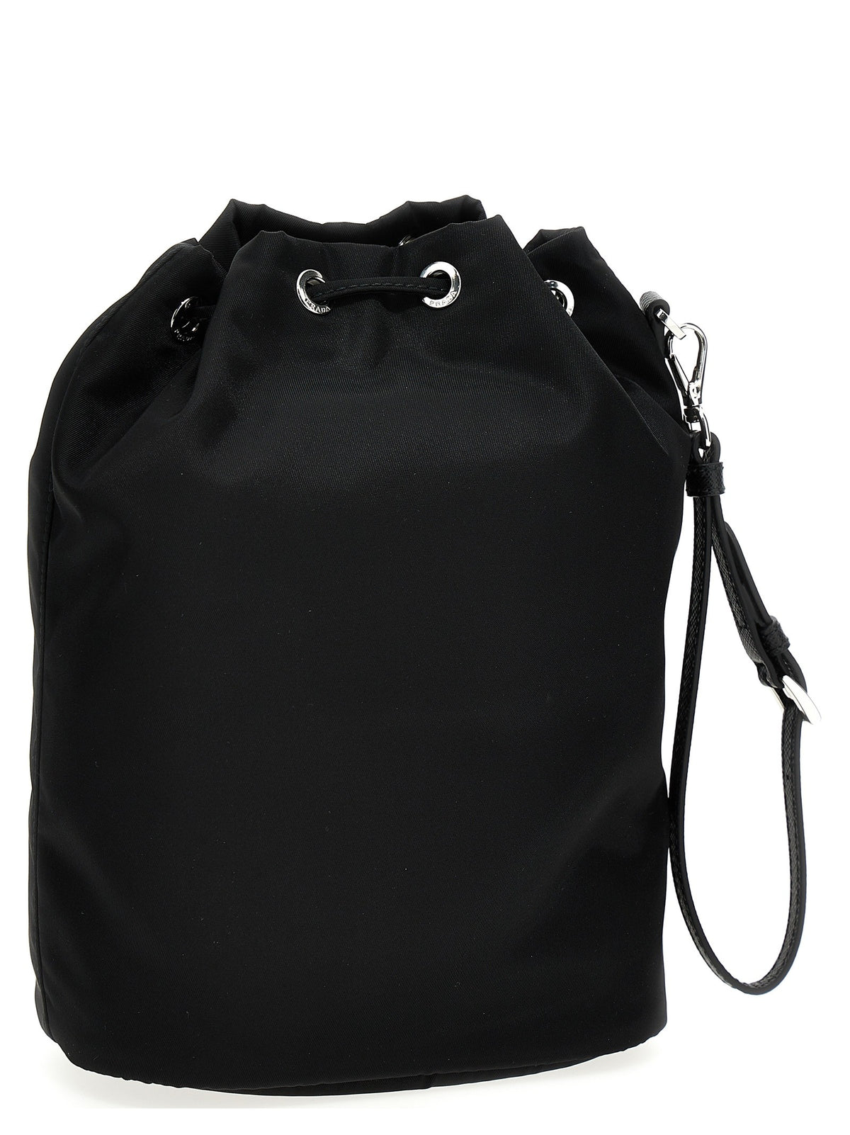 PRADA Re Nylon Bucket Bag Black, view 2